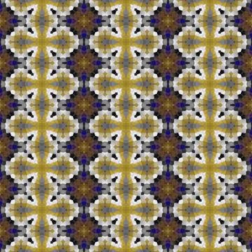 Abstract tileable seamless regular ornamental mosaic pattern Stock Illustration