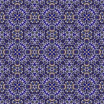 Abstract tileable seamless regular ornamental mosaic pattern Stock Illustration