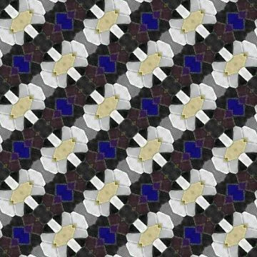 Abstract tileable seamless regular ornamental mosaic pattern Illustrazione stock