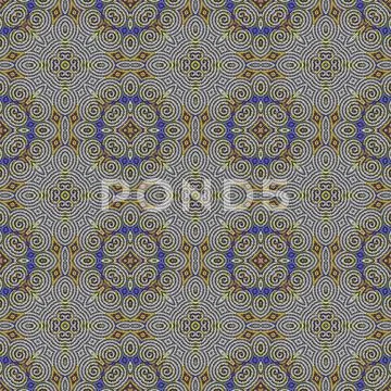 Abstract tileable seamless regular ornamental mosaic pattern Stock Illustration