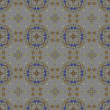 Abstract tileable seamless regular ornamental mosaic pattern Stock Illustration