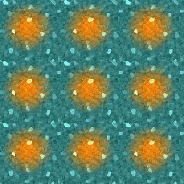 Abstract tileable seamless regular ornamental mosaic pattern Stock Illustration