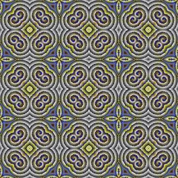 Abstract tileable seamless regular ornamental mosaic pattern Stock Illustration