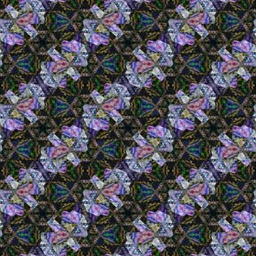 Abstract tileable seamless regular ornamental mosaic pattern Stock Illustration