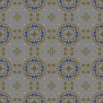 Abstract tileable seamless regular ornamental mosaic pattern Stock Illustration
