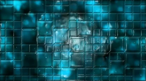 Abstract Tiled Background Animation - Loop Blue Stock Footage 58277953