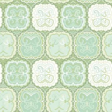 Abstract tiles mosaic seamless vector pattern Stock Illustration