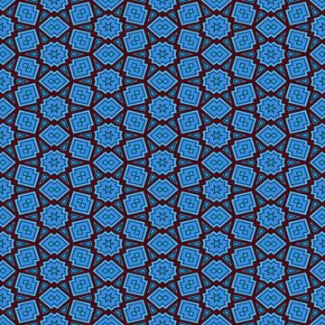 Abstract tiles seamless pattern, repeating background Stock Illustration