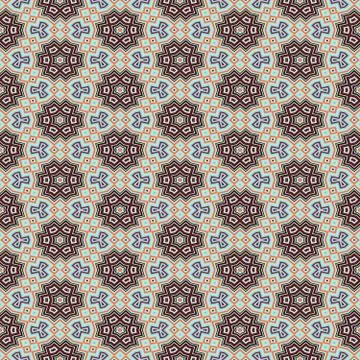 Abstract tiles seamless pattern, repeating background Illustrazione stock