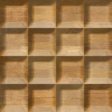Abstract tiles stacked for seamless background, wooden surface Stock Illustration
