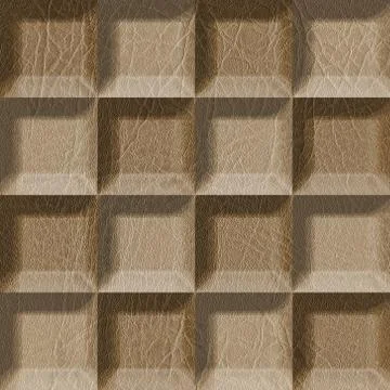 Abstract tiles stacked for seamless background, imitation leather Stock Illustration