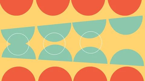Abstract Tilted Semicircle Grid Background Illustrazione stock