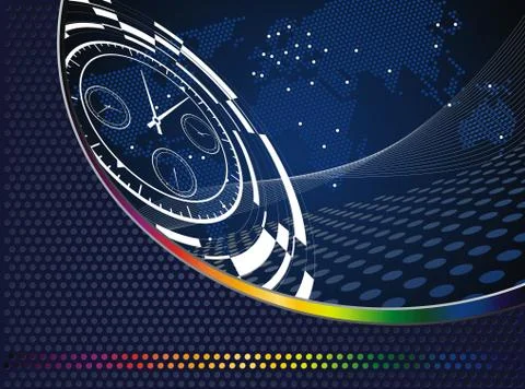 Abstract time backgroung Stock Illustration
