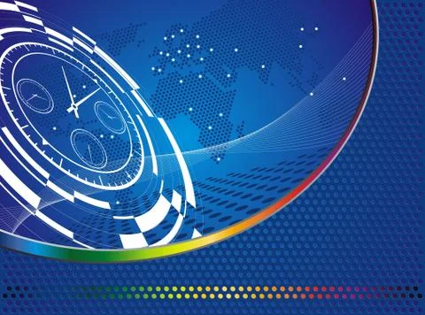 Abstract time backgroung Stock Illustration