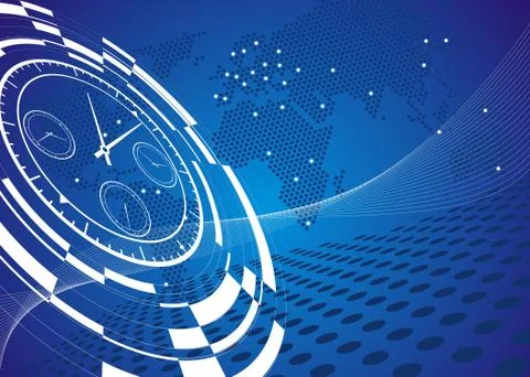 Abstract time frame Stock Illustration