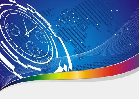 Abstract time frame Stock Illustration