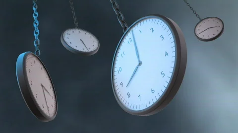 Abstract time lapse clocks animation. Video stock 449802