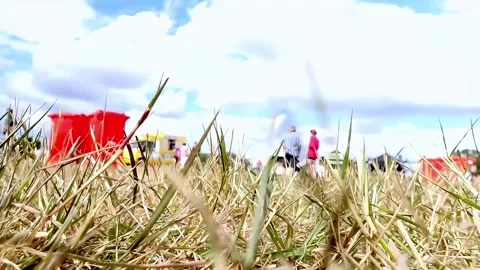 Abstract time lapse low level view of a festival Stock Footage 276906824