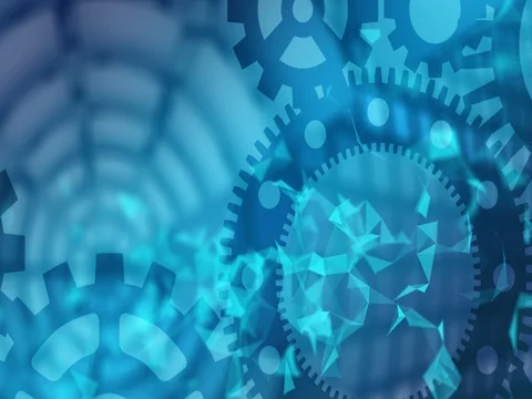 Abstract time network animation. Communications Stock Footage 73905201