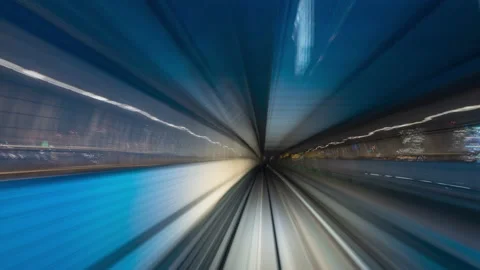 Abstract Timelapse Futuristic Technology and Metaverse concept Stock Footage 196009299