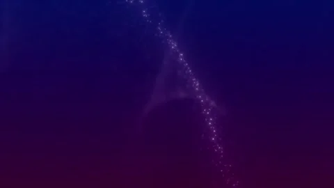 Abstract tiny particles falling pink blue background Stock-Footage 256017834