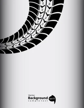 Abstract tire track background Stock Illustration