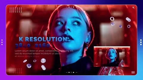 Abstract Titles After Effects stock