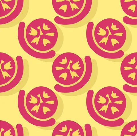 Abstract tomato texture effect seamless background print. repeat pattern back Illustrazione stock