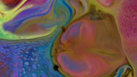 Abstract Tone Patterns Painted on Holographic Background 23 Stock Footage 317957361