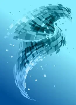 Abstract toned element on blue background Stock Illustration