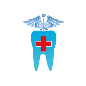Abstract tooth isolated Stock Illustration