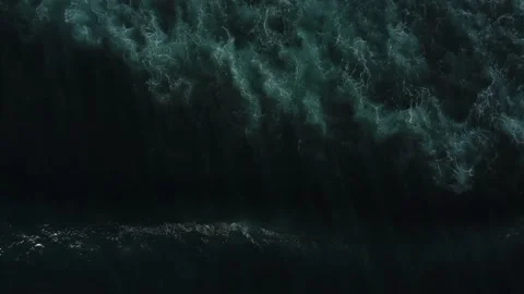 Abstract top down foamy ocean waves Stock Footage 165843132