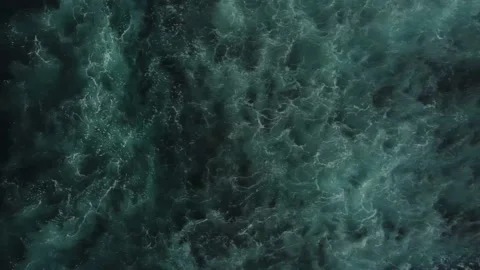 Abstract top down foamy ocean waves Stock Footage 171554086