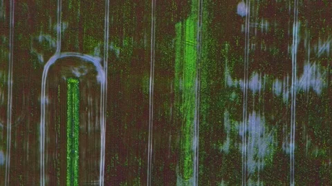 Abstract Top-Down Pattern of Tractor Tracks in Crop Field Stock Footage 337538270