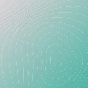 Abstract Topographic Contour Line Background with Soft Teal Gradient for Mo.. Stock Illustration