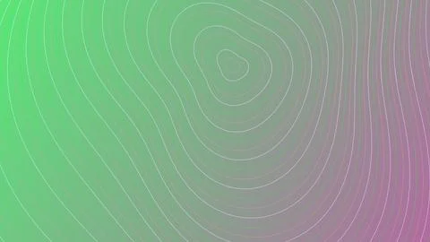 Abstract Topographic Contour Lines Background with Green and Purple Gradien.. Stock Illustration
