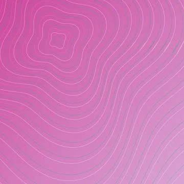 Abstract Topographic Contour Lines Pattern on Pink Gradient Background Grap.. Illustration
