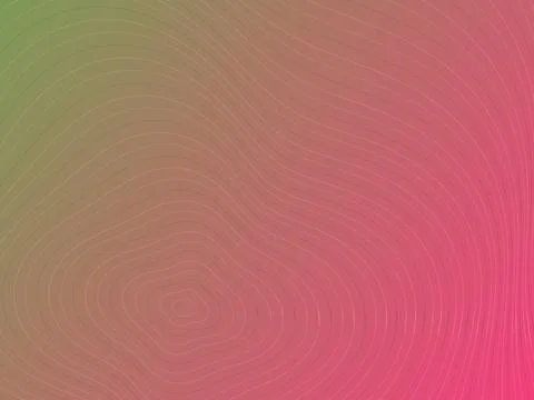 Abstract Topographic Contour Map Background with Green and Pink Gradient an.. Illustrazione stock