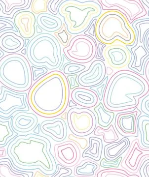 Abstract Topographic Contour Map with multicolor lines Template.Topographic M Stock Illustration