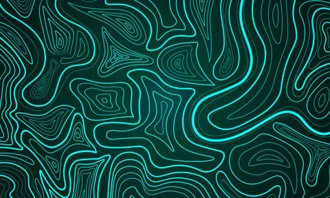 Abstract topographic line pattern on blue background. liquid swirls. Illustration