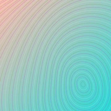 Abstract Topographic Line Pattern on Pastel Gradient Background with Concen.. Stock Illustration