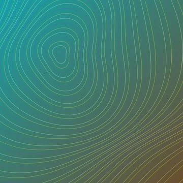Abstract Topographic Map Background with Colorful Gradient Contour Lines fo.. Stock Illustration