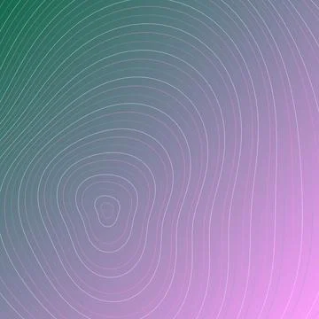 Abstract topographic map background with purple and green gradient contour .. Ilustração Stock