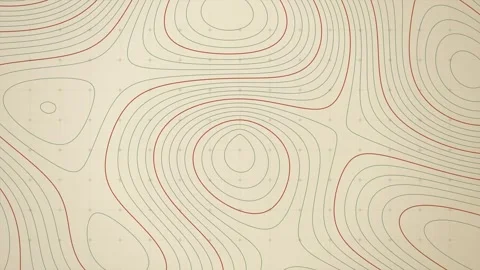 Abstract topographic map contour lines pattern featuring geometric orange a.. Stock Footage 346723681