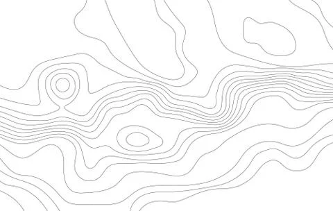 Abstract topographic map. Stock Illustration