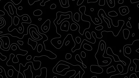 Abstract topographic map lines on black background Keywords: topography, ma.. Video stock 317452364