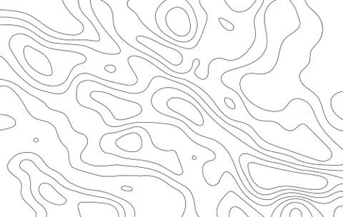 Abstract topographic map lines . Stock Illustration