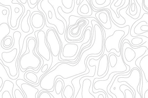 Abstract topographic map lines. Stock Illustration