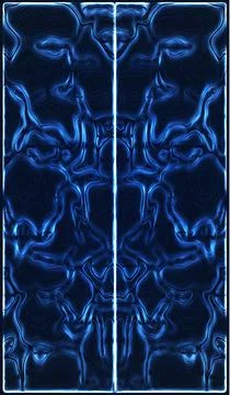 Abstract topographic pattern. Vector neon waves make up a topographic map. Ve Stock Illustration