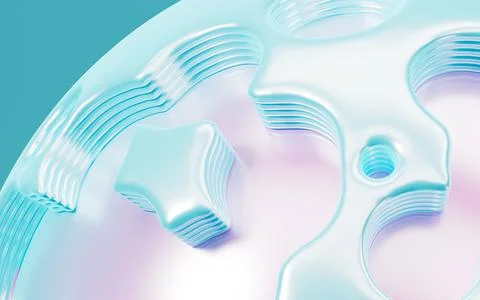 Abstract topographical background, 3d rendering. Stock Illustration
